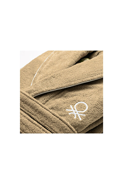 Benetton Bathrobe Beige 100% Cotton
