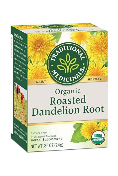 TRADITIONAL MEDICINALS جذور الهندباء العضوية المحمصة، خالٍ من الكافيين، ، 16 ...