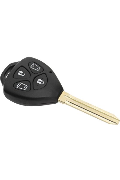 TECHSTAR Carcasă cheie auto cu 4 butoane compatibilă cu Toyota Corolla, Camry, Alphard