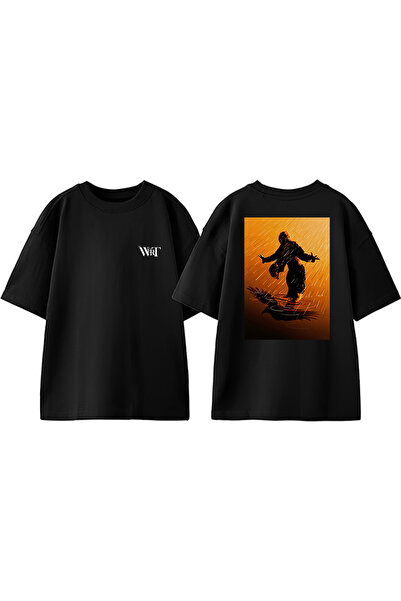 THEWERT Shawshank Redemption 2 Design Back Printed Βαμβακερό μαύρο μπλουζάκι ...