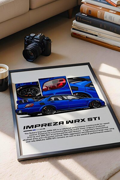 Saturn Impreza WRX STI Tabel cu cadru - Poster Subaru Car