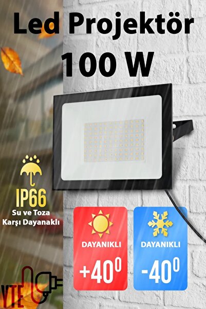 Bs Light Led Projektör 100 W Gün Işığı Ip 65 Su-toz Geçirmez Smd Led Yüksek I...