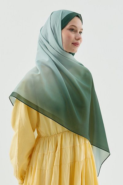Modakaşmir Velora Gradient Pattern Prose Shawl