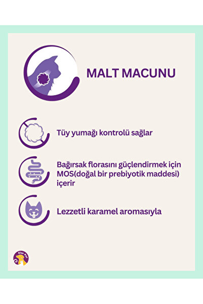 Beaphar Kedi Malt Macunu 100g – Tüy Yumağı Önleyici ve Sindirim Destekleyici