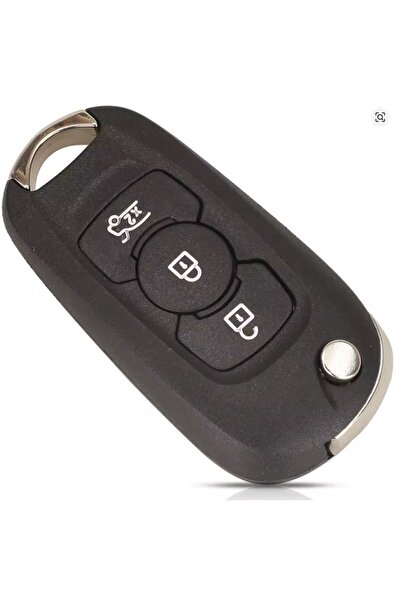 TECHSTAR Carcasă cheie auto cu 3 butoane și lamă SX9 pentru Opel Astra K 2015-2019