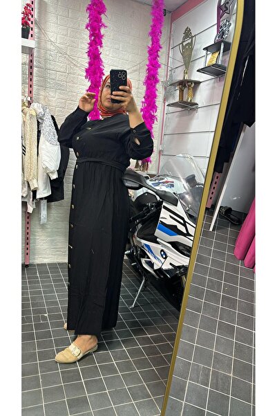 Pocket SİYAH TESETTÜR ELBİSE