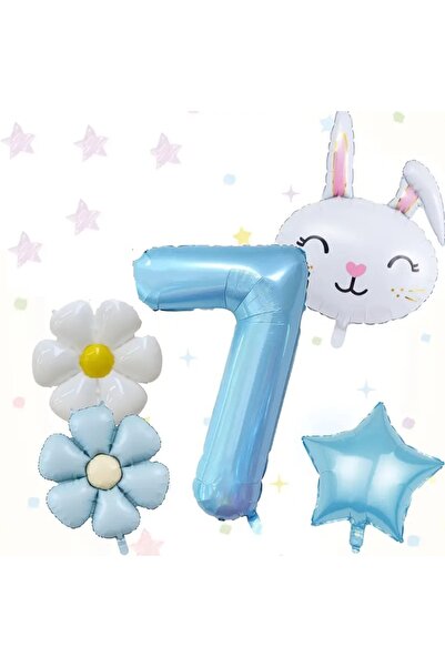 DÜVENCİ TİCARET مجموعة بالونات عمر الأرنب من باباتيا