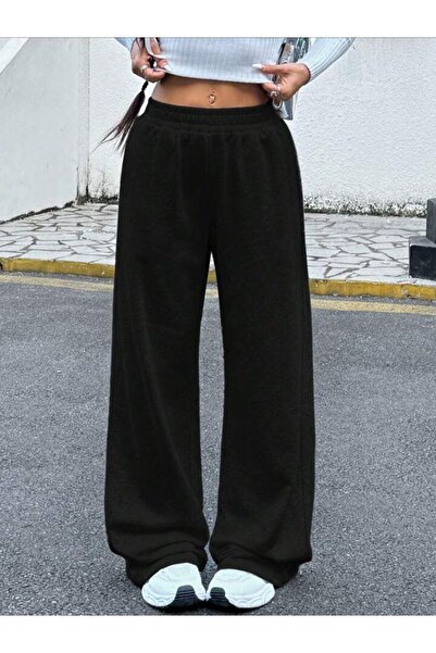 Le Vion Black Baggy Cut Comfortable Fit -Straight Leg Sweatpants Le Vion