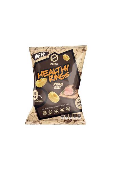 ZERO حلقات صحية بنكهة الأضلاع الرئيسية (50 جم * 15 قطعة)