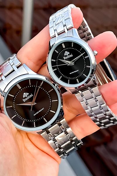 Bentini Original Couple Men Women Set with 2 Years Warranty Co-Chelic Watch + Bracelet Gift