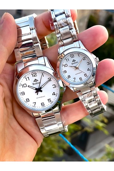 Bentini Original Couple Men Women Set with 2 Years Warranty Co-Chelic Watch + Bracelet Gift