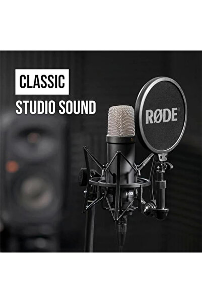 AyrStore RODE NT1 Signature Series Large-Diaphragm Condenser Mikrofon (Siyah)