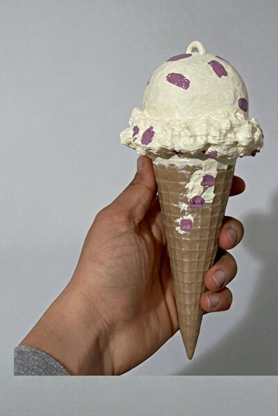 Rareconceptr Sallanabilir Dekoratif Dondurma Maketi – 21 cm El Boyama