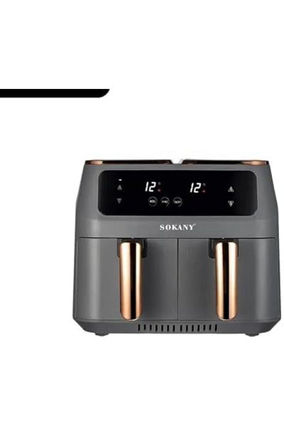 SOKANY Double Door Air Fryer 8L 2800W SK-ZG-8030 Dark Grey