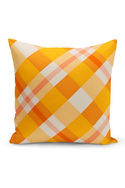 Bertille Home Autumn Plaid Series Double Side Printed Throw Pillow Case (Halloween Autumn Cushion Cover)