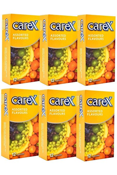 CAREX Pack Of 6 Boxes Assorted Flavours Condoms