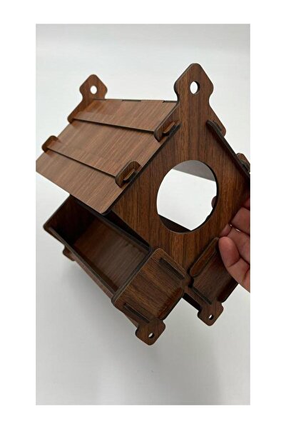 karadağsb بيت عش الطيور خشب الجوز 20 سم × 15 سم × 22 سم