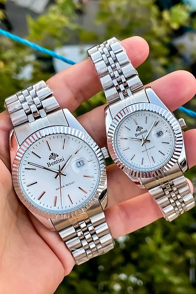 Bentini Original Couple Men Women Set with 2 Years Warranty Co-Chelic Watch + Bracelet Gift