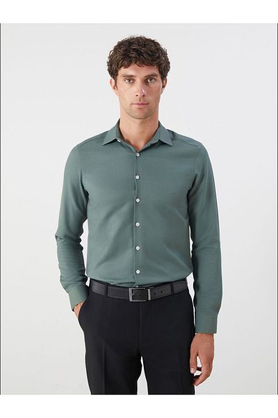 LC Waikiki Quality Parts from Celebi Store |   Slim Fit Long Sleeve Dobby Men's Shirt
