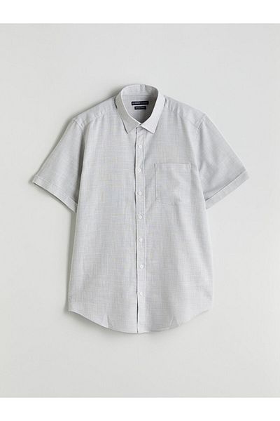 LC Waikiki Create Your Style from Uzg Store |   Regular Fit Short Sleeve Dobby Men's Shirt