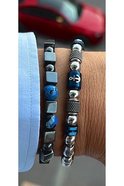 Naviforce Steel Spring Steel Men's Bracelet