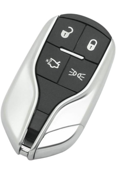 TECHSTAR Carcasă cheie auto inteligentă, 4 butoane, compatibilă cu Maserati G...
