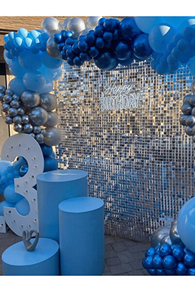 Bunloon Mavi Balon 10 Adet Pastel Renk – Soft Ton Parti ve Organizasyon Seti