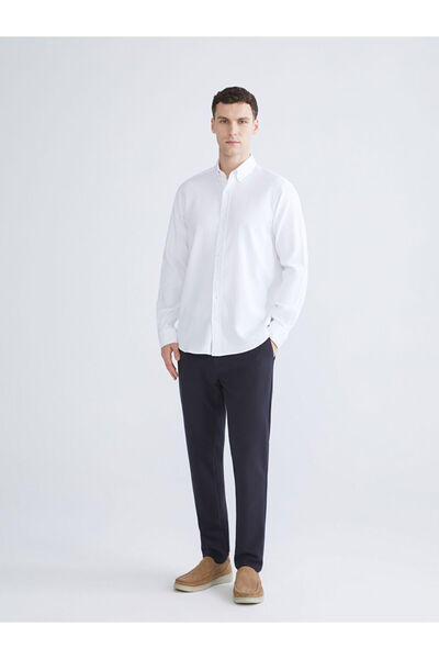 LC Waikiki Sparkling Selections from Shining Store |   Regular Fit Long Sleeve Dobby Men's Shirt