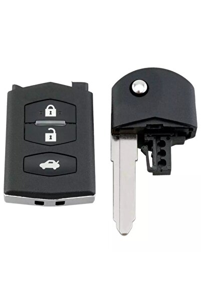 TECHSTAR Carcasă cheie auto completă, 3 butoane, 433MHz, SKE126-01, cip ID63 pe 80 de biți – Compatibilă cu