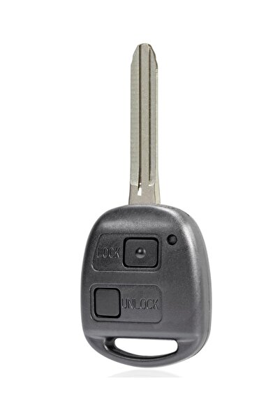 TECHSTAR Cheie auto programabilă 433MHz, cu 2 butoane, cip ID67, compatibilă cu Toyota Yaris, Rav4,