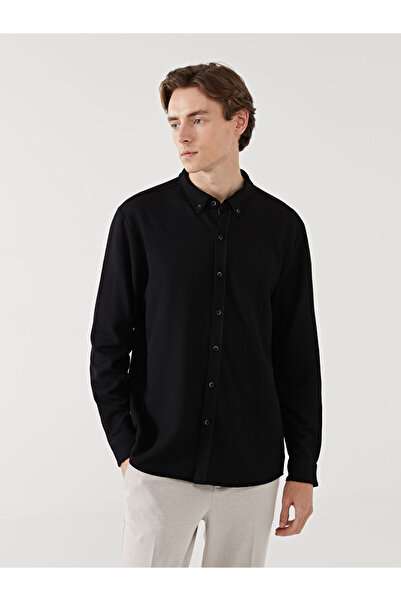 LC Waikiki Slim Fit Long Sleeve Men's Textured Shirt