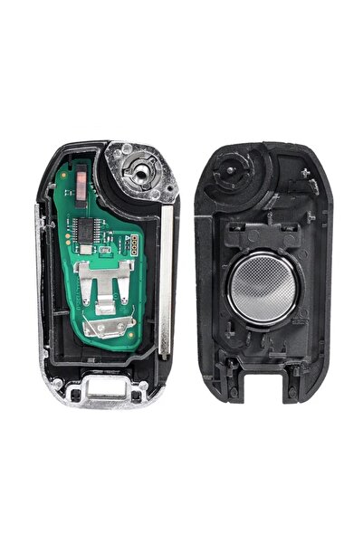 TECHSTAR Cheie auto completă pentru Peugeot Citroen, 3 butoane, HU83, 433MHz, cu cip ID46, telecomandă