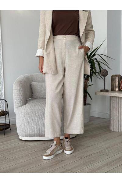 QOOQ STORE QOOQ Seed Pantolon Bej 25ss318