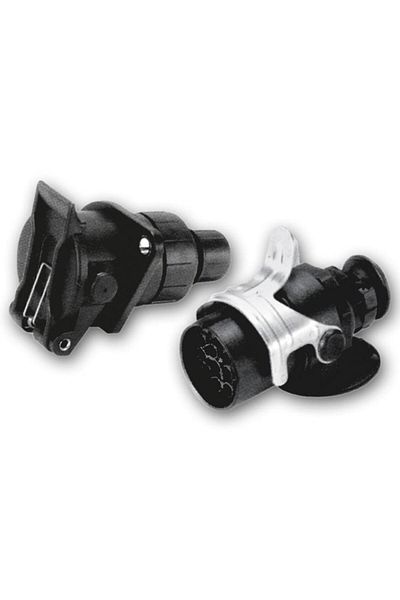 BORG-HICO Fisa priza electrica auto HICO WGN011, 24V, 7 pini, plastic, sistem EBS