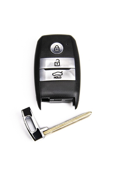 TECHSTAR Carcasă cheie auto cu 3 butoane compatibilă cu Kia Sportage / Niro / Sorento / Optima / Venga / Carens /