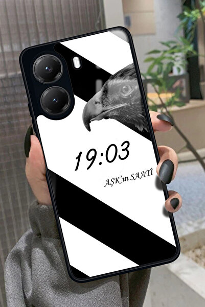 Snacase Xiaomi Poco X7 Pro Uyumlu Aşk'ın Saati 19:03 Yazılı Glossy Premium Kılıf