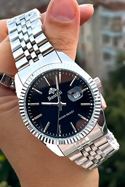 Bentini Orijinal 2 yıl garantili çelik erkek kol saati ve bileklik