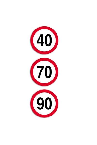 BORG-HICO Reflective sticker speed limit 40 km/h, model HICO TWY103, class I
