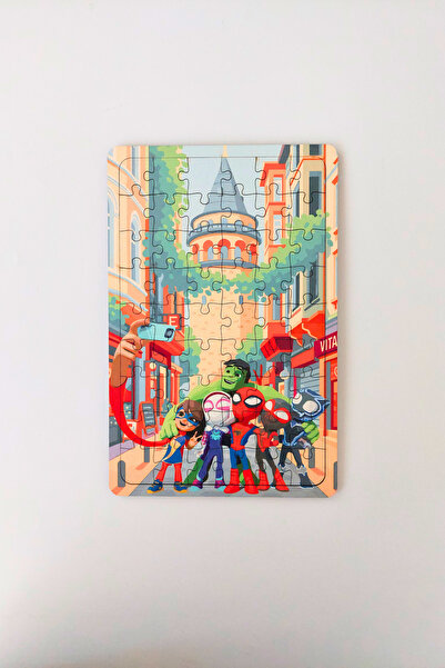 caps office 54 Parça Eğitici Ahşap Puzzle & Yapboz Spidey ve Onun İnanılmaz A...
