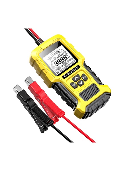 Foxsur FBT-300 Smart Battery Tester, 12V/24V, for Cars and Motorcycles, with 2.7" LCD Screen,