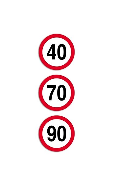 BORG-HICO Speed limit sticker 70 km/h, HICO TWY105, class I reflective film, diameter 200 mm