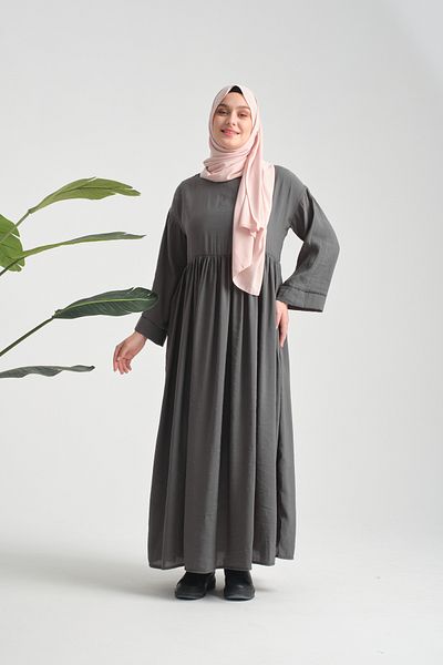 MARDİYE OFFİCİAL Modal Cupra Nazenin Daily Dress Ferace with Robe
