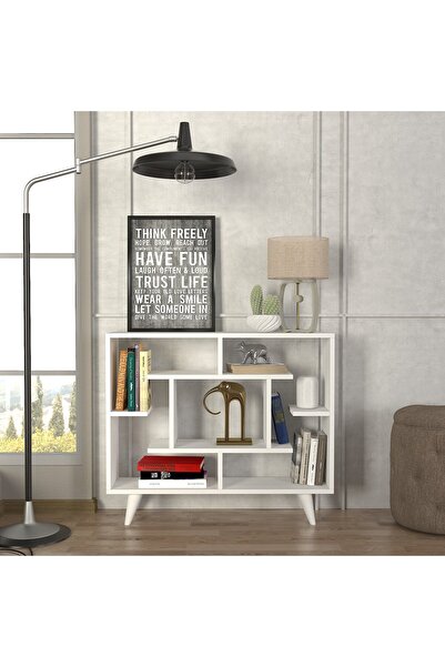 dorpek Nantes Kitaplık Beyaz