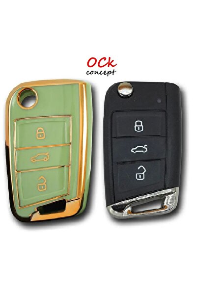 ock concept For Volkswagen Seat Skoda Mqb Switchblade Box Green Auto Key Remo...