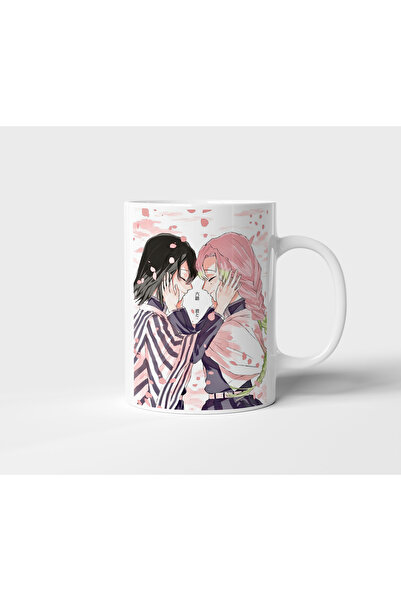 aknhediyelik Obanai Iguro Mitsuri Kanroji Demon Slayer Anime Tasarım Kupa - H...