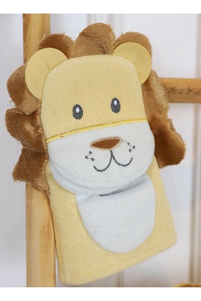Fun Moment Baby hooded towel with mitten in cute designs for newborns