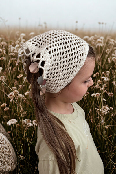 CESTOPİENO Knitted Sequin Bandana - Women or Girls