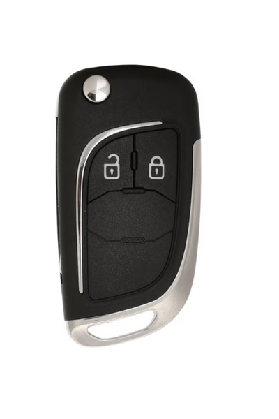 TECHSTAR Carcasă cheie auto Blade pentru Opel, Vauxhall, Chevrolet – 2 butoane, elemente cromate