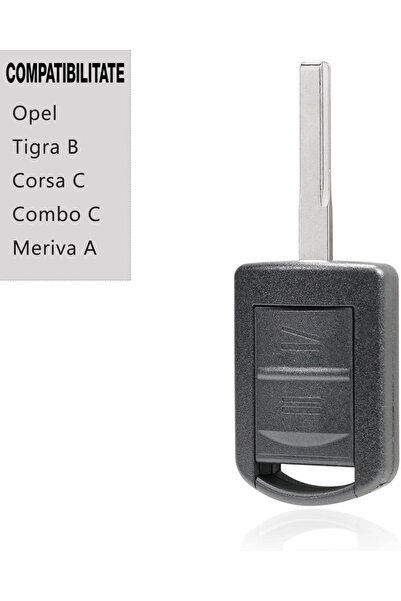 TECHSTAR Carcasă cheie auto pentru Opel Astra H, Zafira B, Vectra C, Meriva - 2 butoane