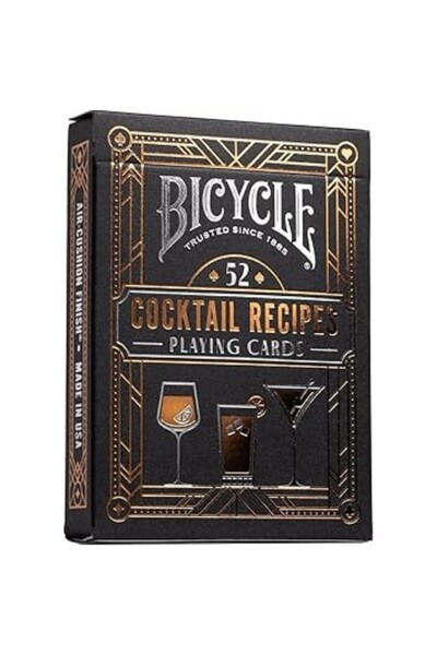OyuncaklarÜlkesi Bicycle Cocktail Recipes Premium Playing Cards Deck of Playing Cards